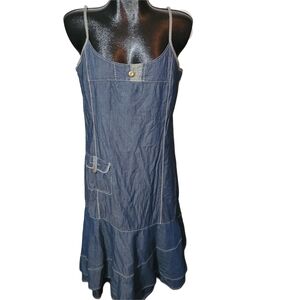 BGN & CO Light Denim Spaghetti Strap Summer Dress 15